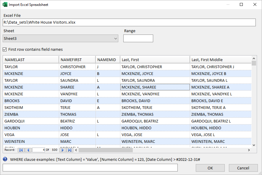 Import Excel Form